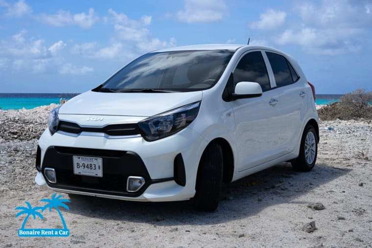 Car rental Bonaire Kia Picanto Front View