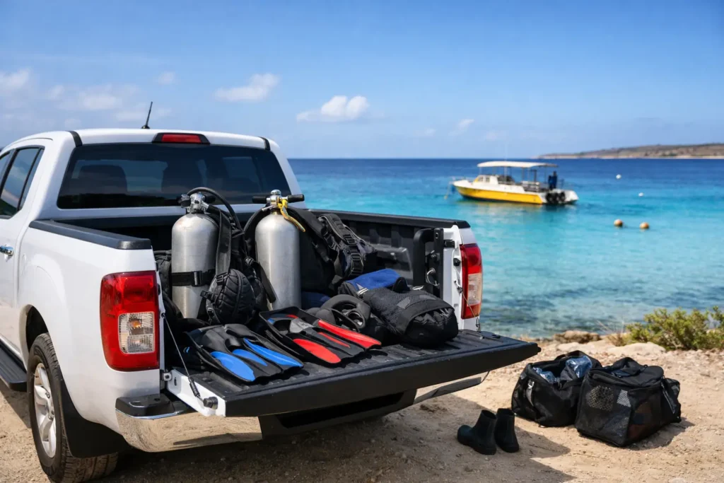 Best Bonaire Pickup Truck for Dive Gear