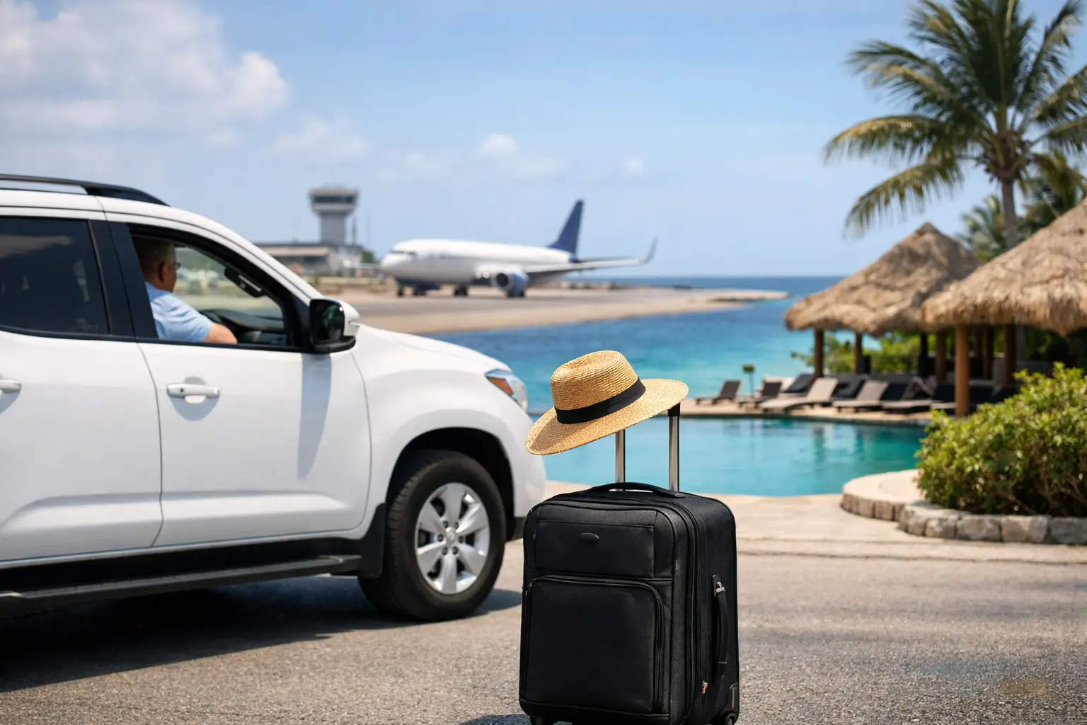 Airport to Resort Rental Example for Bonaire Trips
